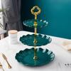 3-Tier Cupcake Stand Fruit Plate Holder Desserts Snack Candy Buffet Stand Tower For Christmas Wedding Party Cake Dessert Tray