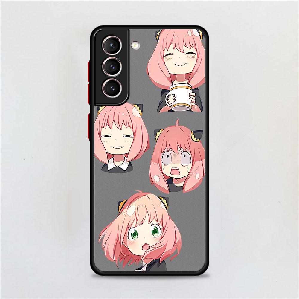Матовый чехол SPY X FAMLY для Samsung Galaxy S22 S20 S21 FE S10 S9 Plus S8 Capa Note 20 Ultra 10 Lite Phone Fundas