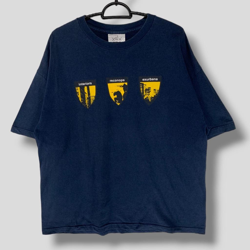 Vintage Recon reconops interiors exurbana T-Shirt Japanese brand streetwear casual outfit tee blue XLarge