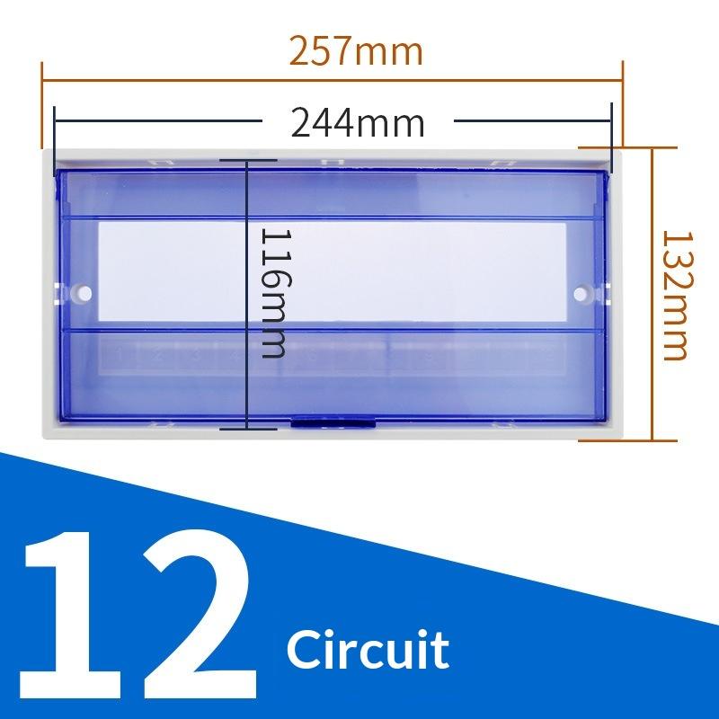 Pz30 Plastic Distribution Box Cover Transparent Protective Panel For Household Circuit Breaker Box
