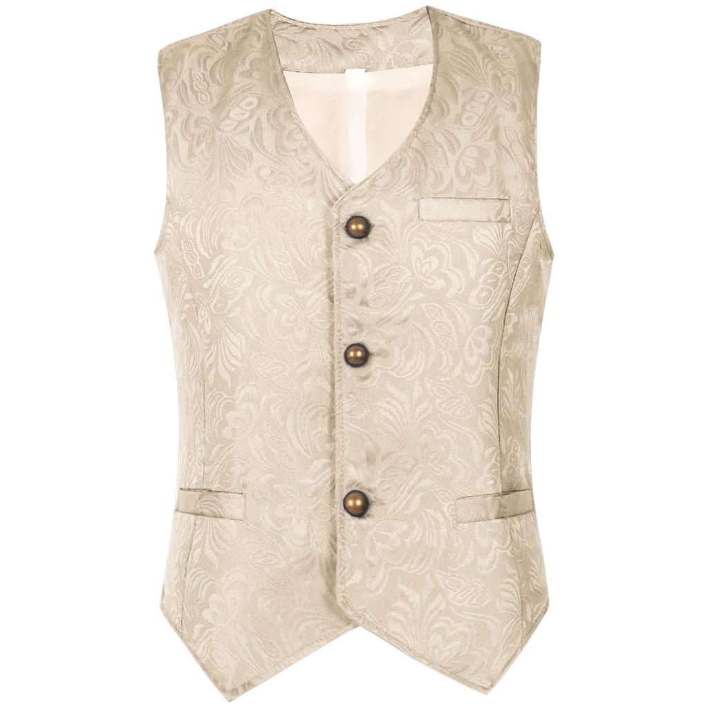 Мужская средневековая одежда Ретро повседневный жилет Хэллоуин смокинг куртка Средневековый костюм Без рукавов Лацкан Джентльмен Вечеринка Ренессанс Фрак