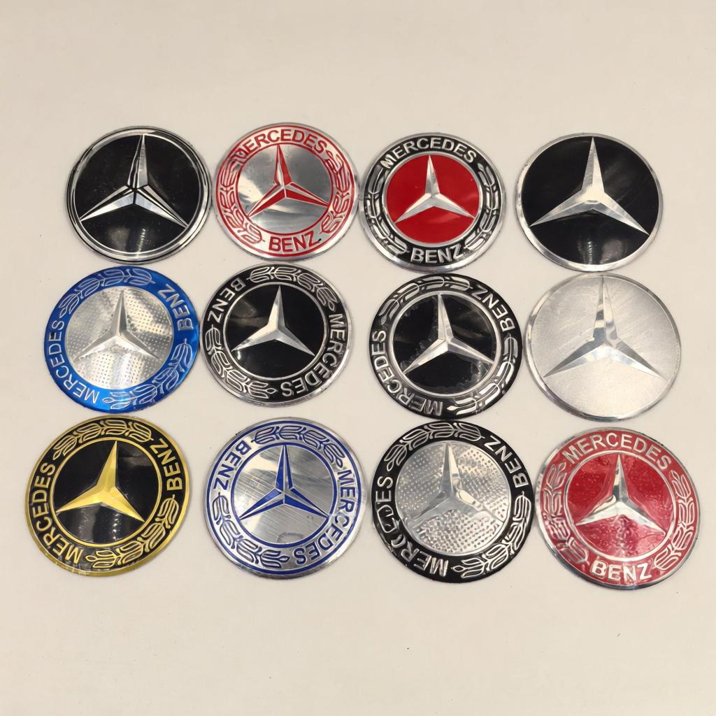 For Mercedes Benz amg LLL 56mm 60mm 65mm 75mm Car Wheel Center Hub Cap Emblem Sticker Mercedes Benz W204 W205 W212 W213 W221 W177 W246 GLA GLC CLA ABC