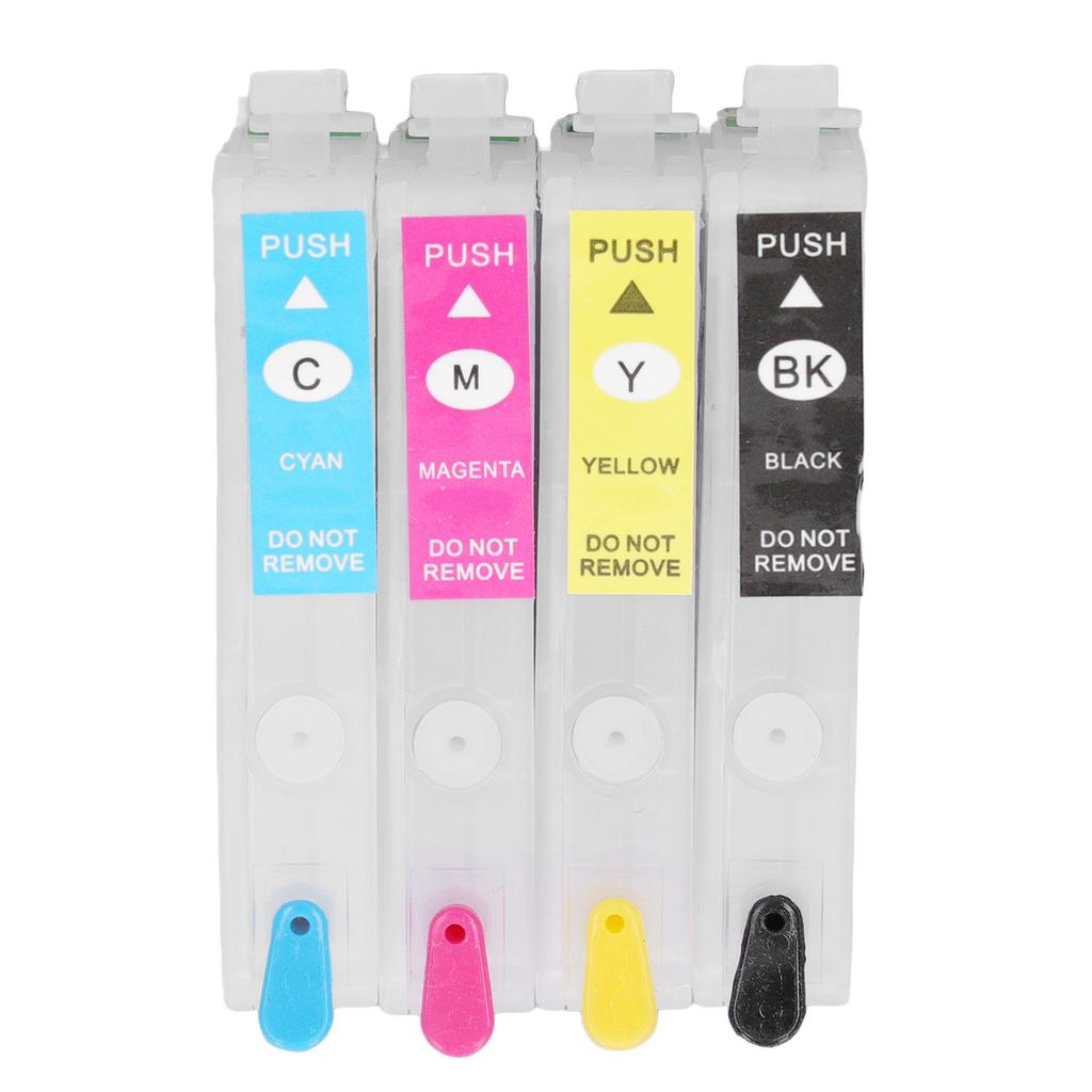 Ink Cartridges Compatible Refill Replacement 4 Colors With Permanent Chip for Inkjet Printer ICBK62 ICC62 ICM62 ICY62