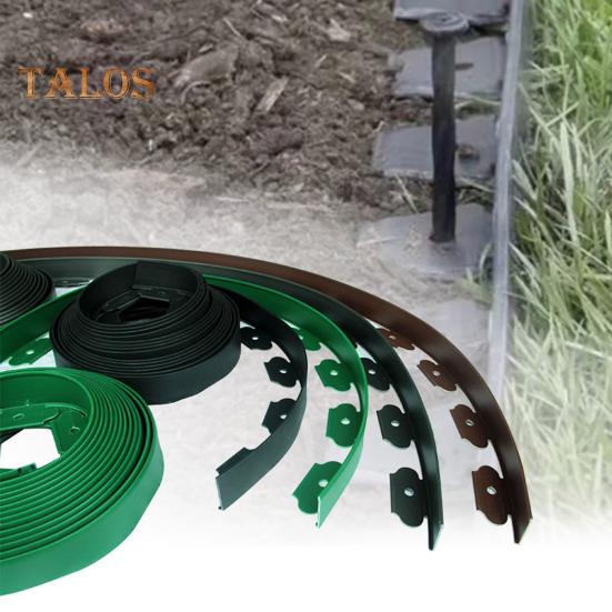 Landscape Edging Border No Dig All-weather Garden Isolation Edging Border with Spikes Easy-to-Install Cuttable Isolation Edging for Flower Beds Yard