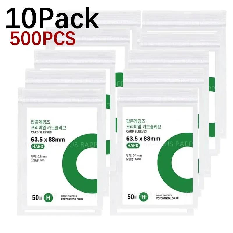 1-500 шт. Корея Карманчики для карт HD Clear K-pop Идол Защитный карманчик для карт Альбом Защитный чехол для фото Коробка Для держателя карт Popcorn