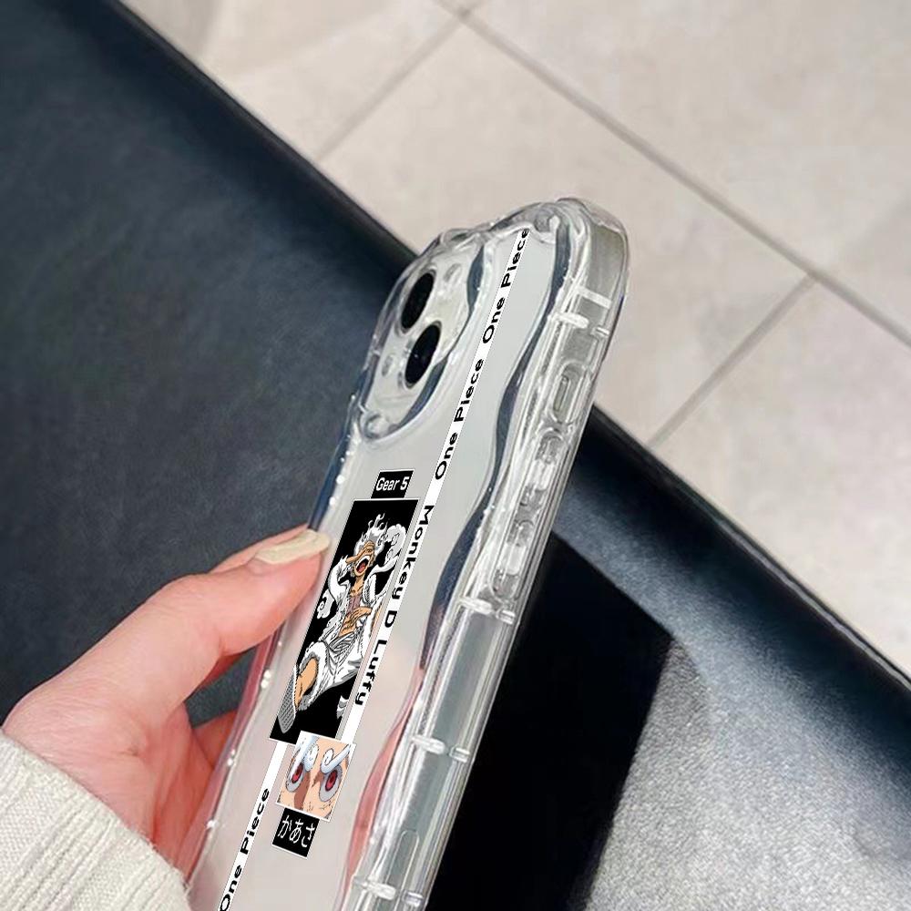 Чехлы для телефонов LZ28 One Piece Luffy Gear 5 Clear Soft Wave для Samsung S24 S23 Ultra S20 FE A54 A14 A52s A51 S10 Huawei Honor 90, защитная задняя крышка