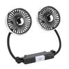 USB Вентилятор для автомобиля Мощный 3 скорости Двойная головка Гибкая ножка Вентилятор для охлаждения автомобиля Вращающийся на 360 градусов DC 5V Автомобильный