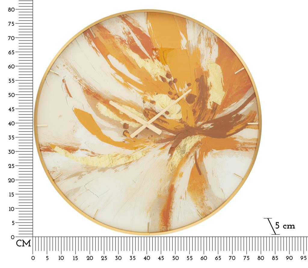 Wall Clock Glass Toply Cm Ø 80X5