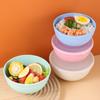 3Pcs/Set Cereal Bowls with Lid Lightweight BPA-Free Dinner Bowls for Noodles Rice Fruit Soup Dishwasher Microwave Safe Multifunctional Storage