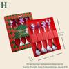 Cartoon Christmas Stainless Steel Cutlery Set: Colorful Spoon & Fork