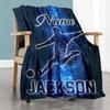 Play Soccer77 Personalized Text Blanket Cozy Personalized Blanket Warmthful Decor Perfect for Living Room Home Decor Office Chair Nap