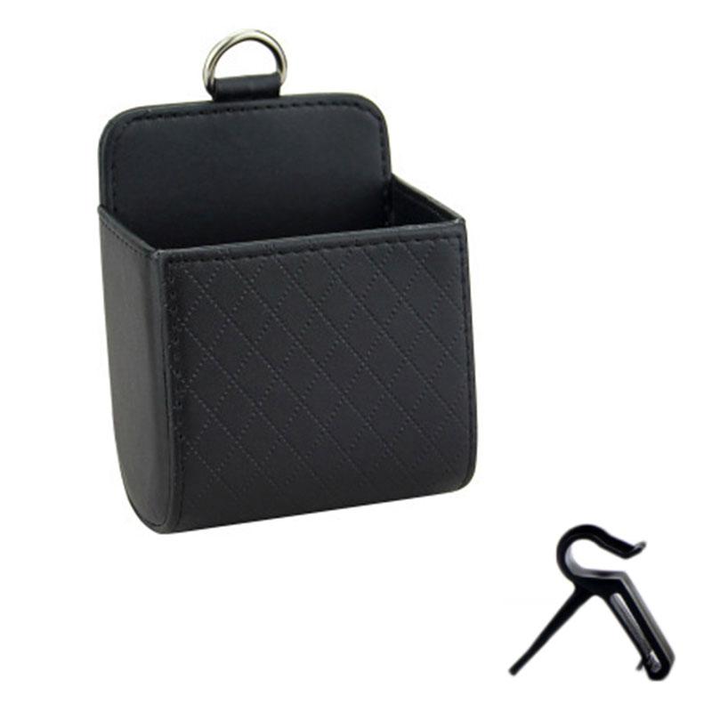 Car Storage Bag Air Vent Dashboard Tidy Hanging Storage Organizer Box Glasses Phone Holder Storage Organizer Car Accessories