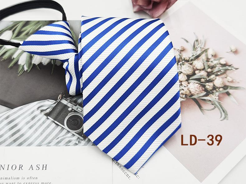 Мужской деловой галстук-молния, 8 см, в красную и черную полоску