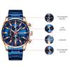 CURREN Man Watches Luxury Sporty Chronograph Wristwatches for Men Quartz Stainless Steel Band Clock Luminous Hands