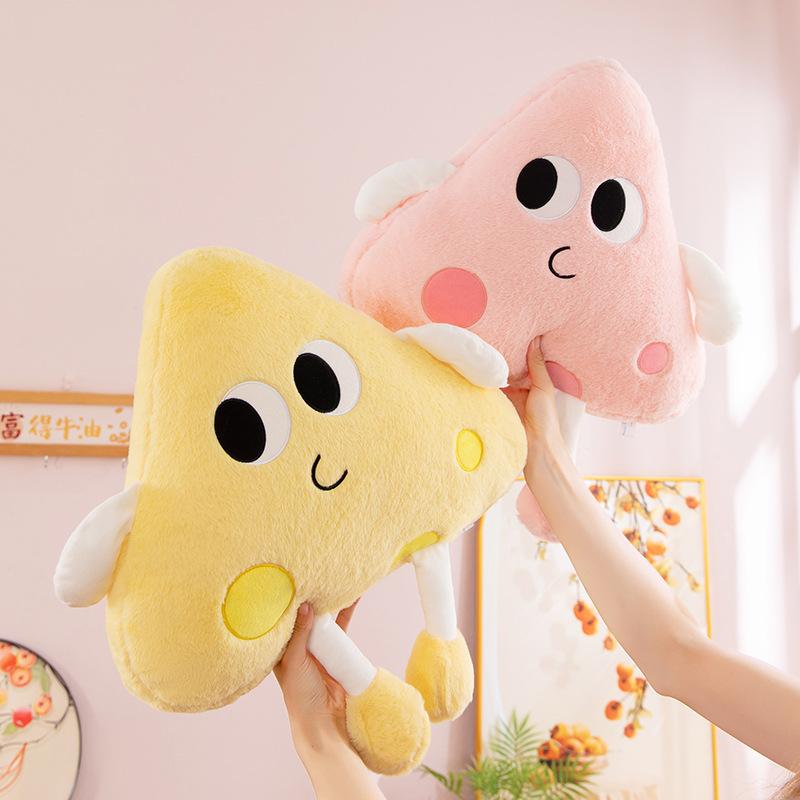 Popular Ins Wind Cheese Throw Pillow Doll Plush Toy Cheese Doll Girl Children's Doll Gift