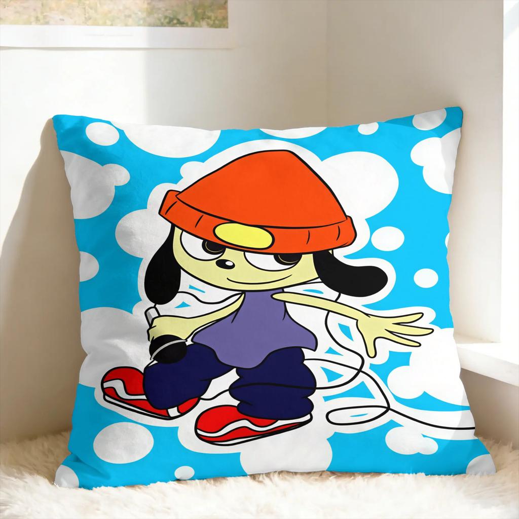 PA-PaRappa The Rapper Game Pillow Case Print Pillow Cover For Sofa Bedroom Home Decor Fashion Cushion Cover