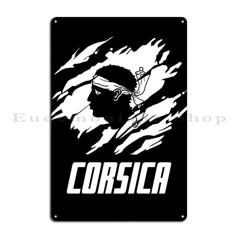 Fly To Corsica Travel Metal Plaque Poster Wall Mural Wall Plaque Garage Garage Designing Corsica Tin Sign Poster