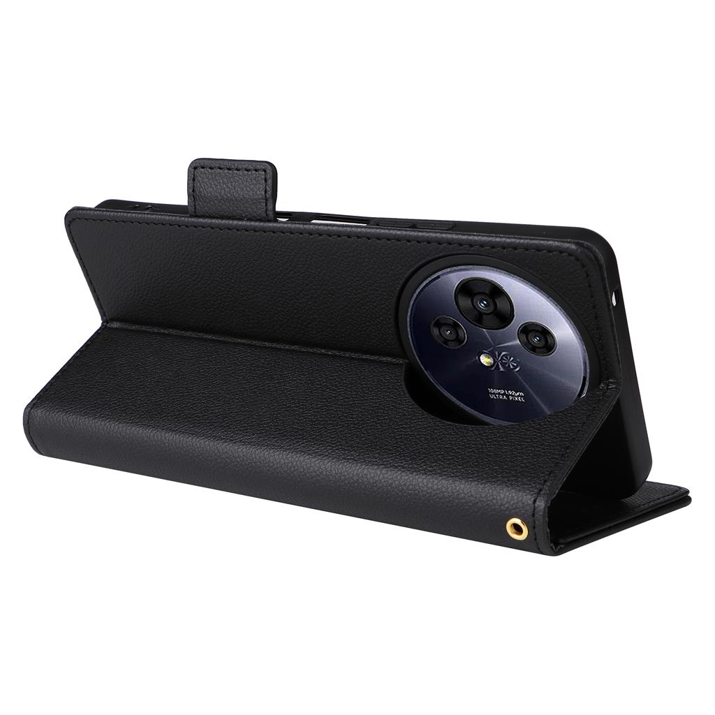 For TCL 50 Pro Nxtpaper 5G/50 Nxtpaper 5G/TCL P10/60 XE Case with Wrist Strap Litchi Texture PU Leather Wallet Phone Cover