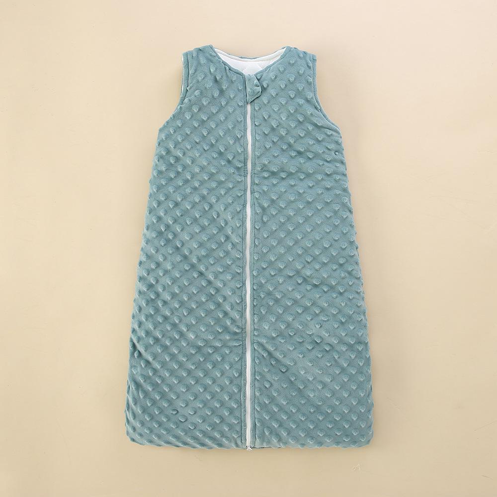 Спальный мешок без рукавов из плотного детского бархата для осени/зимы