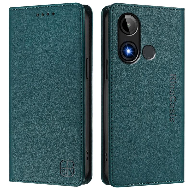 Роскошный кожаный чехол для BLU G64 G54 K50 C9 View5 View Speed 5G B1550VL RFID-блокировка слотов для карт Магнитная подставка для притяжения Ударопрочный откидной чехол