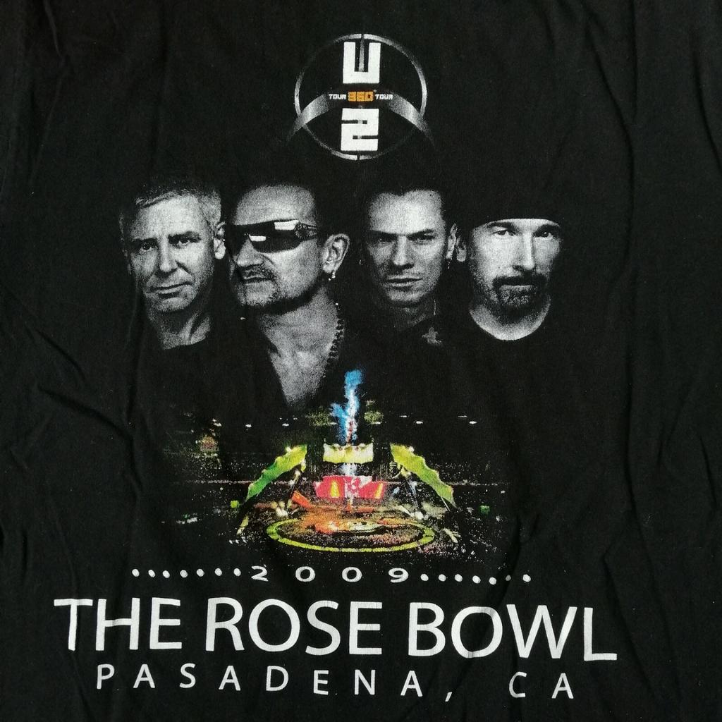 U2 2009 360 Tour The Rose Bowl Pasadena California Concert Bono Shirt Size Small