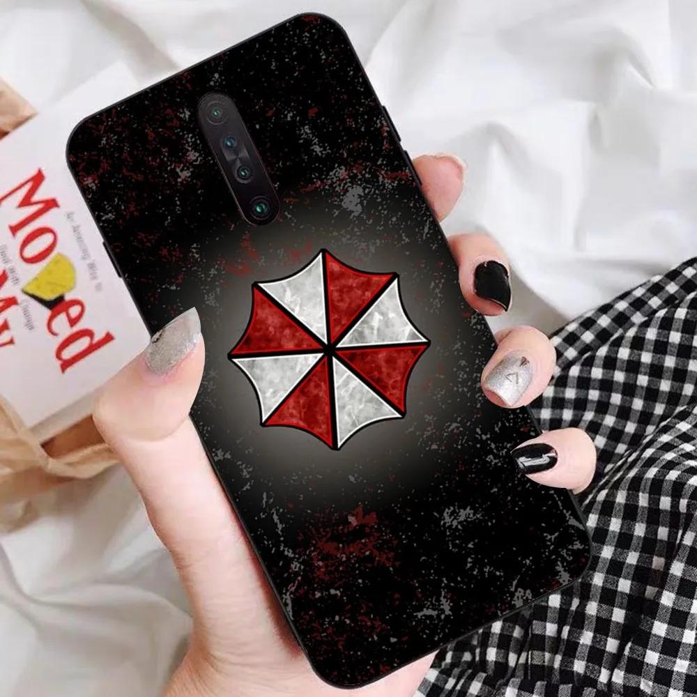 Resident Evil Umbrella Phone Case For Redmi 5 6 7 8 9 10 plus pro 6 7 8 9 A GO K20 K30 K40 pro plus F3 Fundas