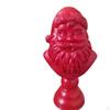 Santa Half Body Figurine Christmas Decoration Gift Red Collectible Sculpture Crafts for Apartment