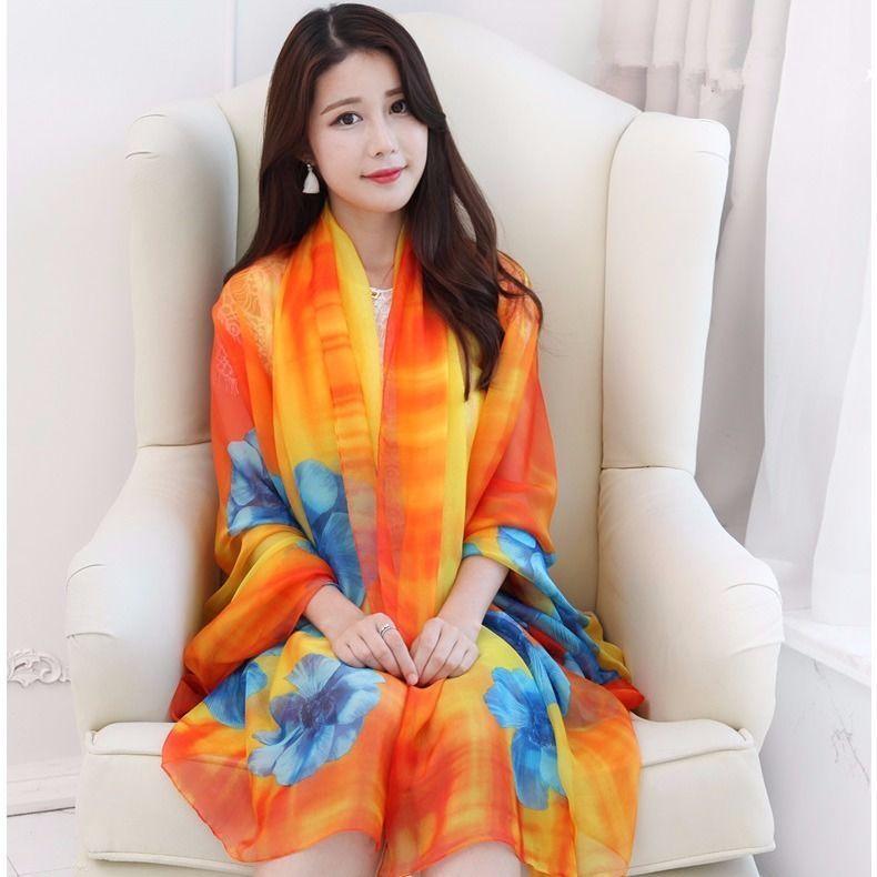 New Arrival Women's Scarf, Oversized and Lightweight Chiffon Shawl for Beach Vacation and Winter, Fashionable and Versatile