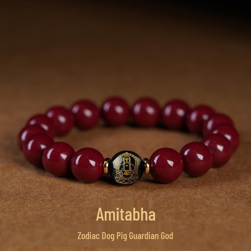 Браслет из киноварных бусин Будды - Талисман удачи для мужчин и женщин