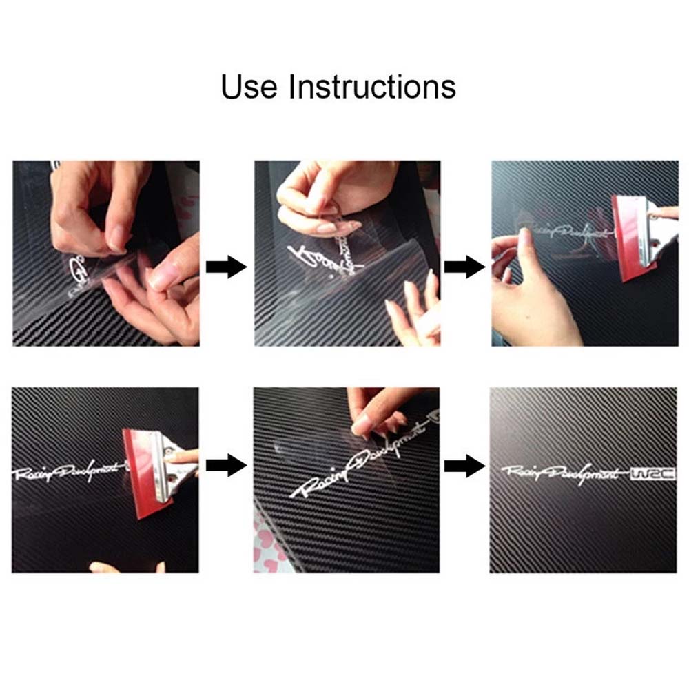 Trim Decals Vinyl Stickers Car Door Handle Decal WRC World Racing Car Stickers Dual Color Design