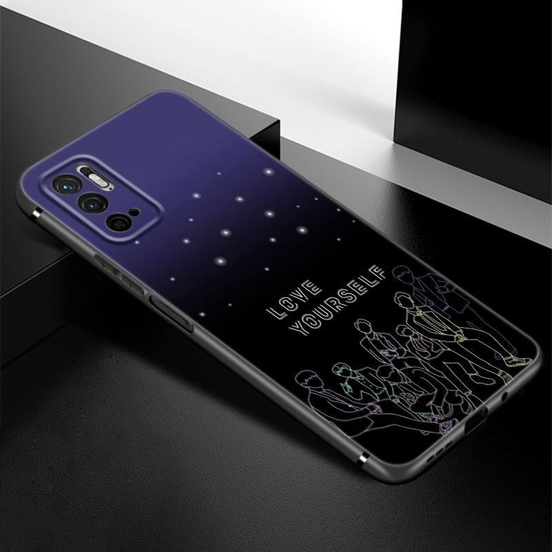 Чехол для телефона Love Yourself с цветком для Xiaomi Redmi Note 7 8 9 10 Lite 11 11E 11T 12 Pro 11S 4G 10T 5G 8T 9S 10S, черный чехол из ТПУ