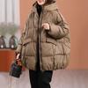 Female Casual Loose Parkas Pocket Outwear Winter Women White Duck Down Jacket Hooded Warm Oversize Puffer Coat
