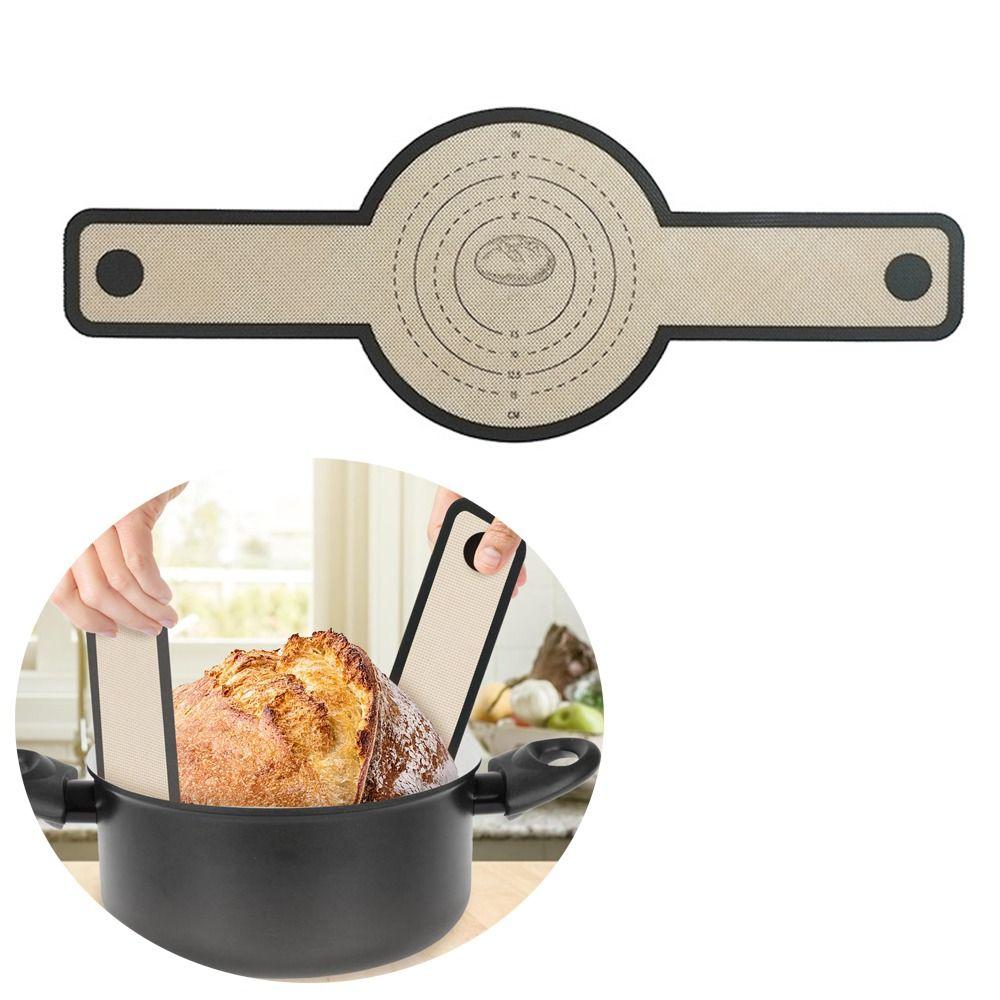 Reusable Silicone Bread Baking Mat Long Handles Dutch Oven Kitchen Baking Bread Sling