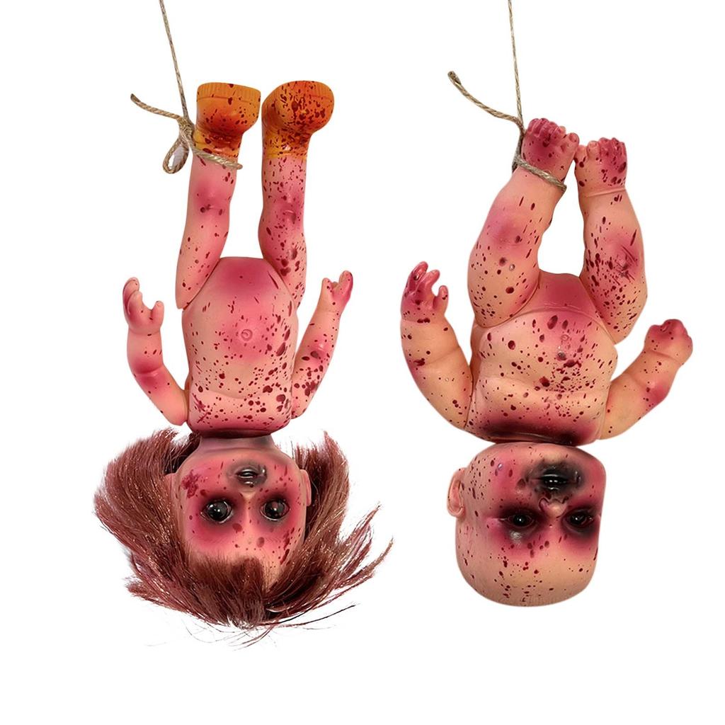 Украшение на Хэллоуин, кулон, кукла ужасов, украшение, дом с привидениями, реквизит ужасов, украшение ужаса, украшение стены