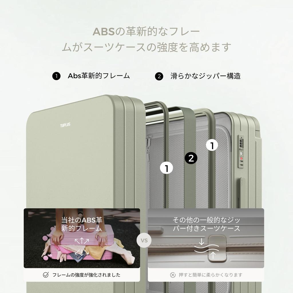 Большой чемодан Carry Carry 8 Business с TSA Impression 56 xx 22 Белый [TUPLUS] Сверхлегкий, Чехол, Ручная кладь, Ударопрочный, Сумка,