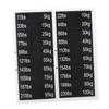Weight Stack Labels 11lbs To 220Ibs Number Stickers with Pin Hole for Strength Training