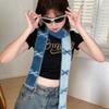 Warmer Y2k Double-sided Scarf Slender Color Blocked Neck Cover Bow Knitted Neckerchief  Autumn