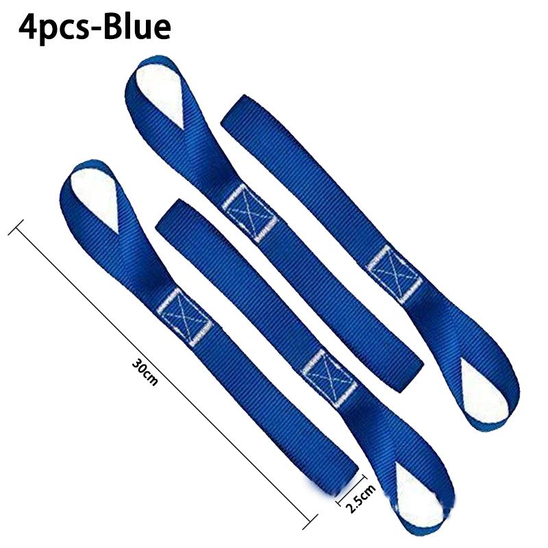 2/4pcs Motorcycle Tie Down Luggage Bandage Soft Straps Towing Ropes For Car Motorbike Hauling Belt Loops Band Tensioning Belts