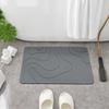 Minimalist Non-Slip Diatomaceous Earth Bath Mat - Water Absorbent, Dirt-Resistant Rug for Bathroom & Hallway