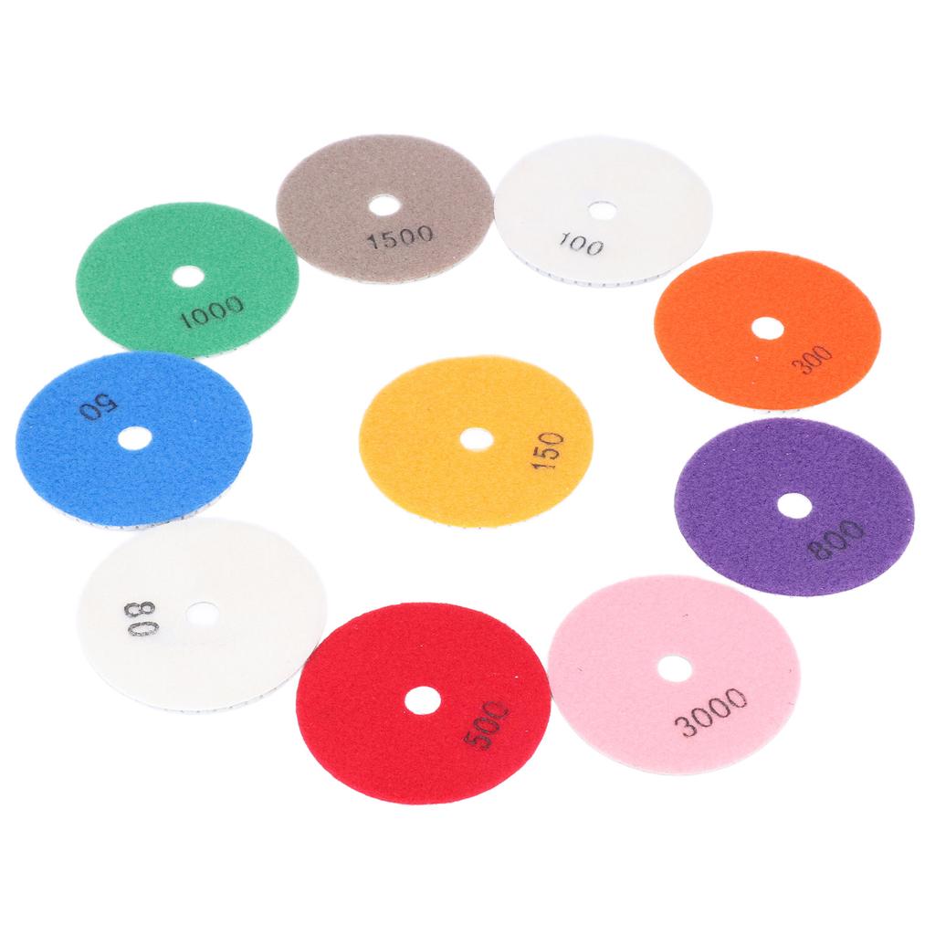 11 шт./комплект алмазных полировальных дисков шлифовальный абразивный диск с подложкой для камня, плитки, керамики