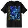 Унисекс Футболка для взрослых Iron Maiden Fear Of The Dark Eddie с вертикальным логотипом
