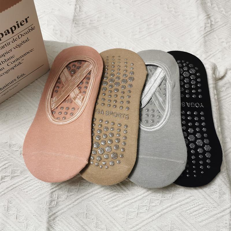 Эластичные носки женские летние открытые нескользящие спортивные носки женские хлопковые подходят для занятий йогой босиком