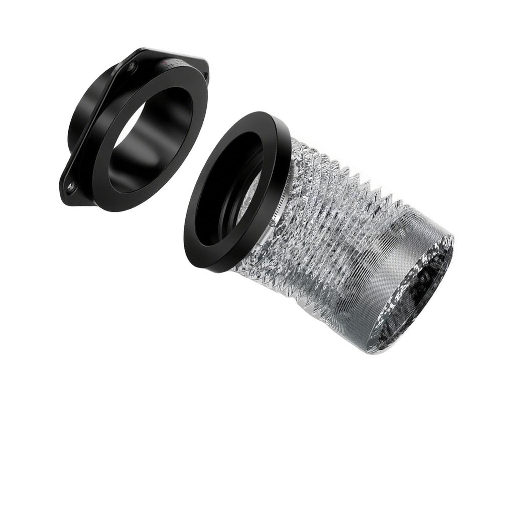 Магнитный комплект для соединения вентиляционного отверстия сушилки Гофрированный шланг из алюминиевой фольги Хомут из нержавеющей стали Герметичный соединитель вентиляционного отверстия сушилки