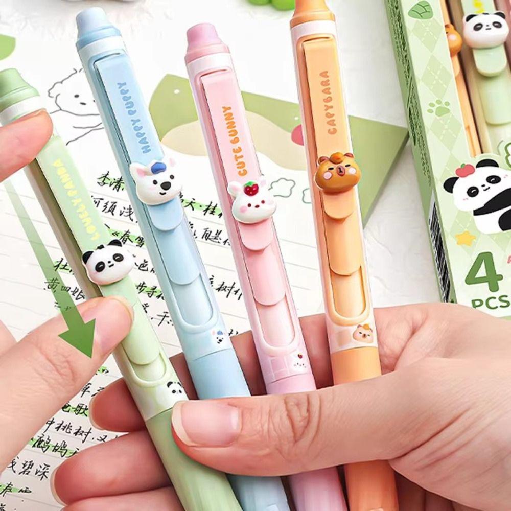 4pcs INS Erasable Gel Pen Cute Neutral Pen Creative Erasable Pens  Student Supplies