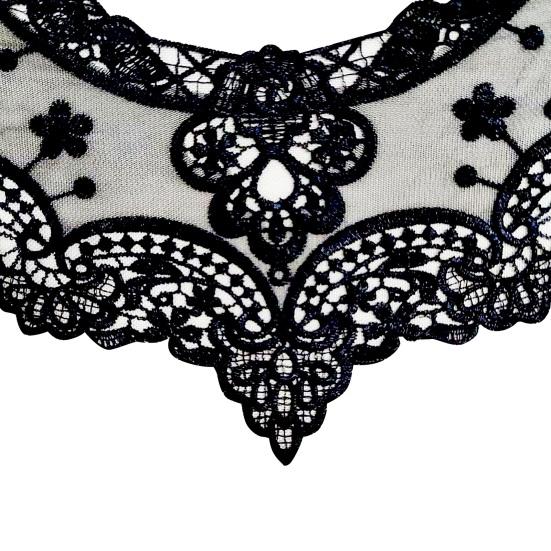 2 шт. вышитый воротник кружевная отделка аппликация женский ажурный вырез для DIY