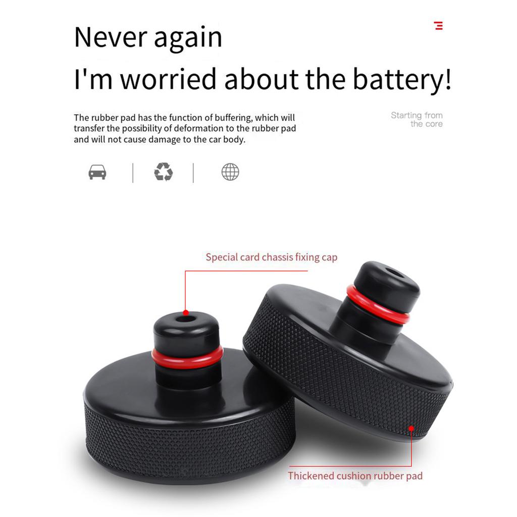 Portable Chassis with Storage-Case Universal Jack Pad Adapter Durable Rubber Lifting Jack Pad Adapter Tool for Y