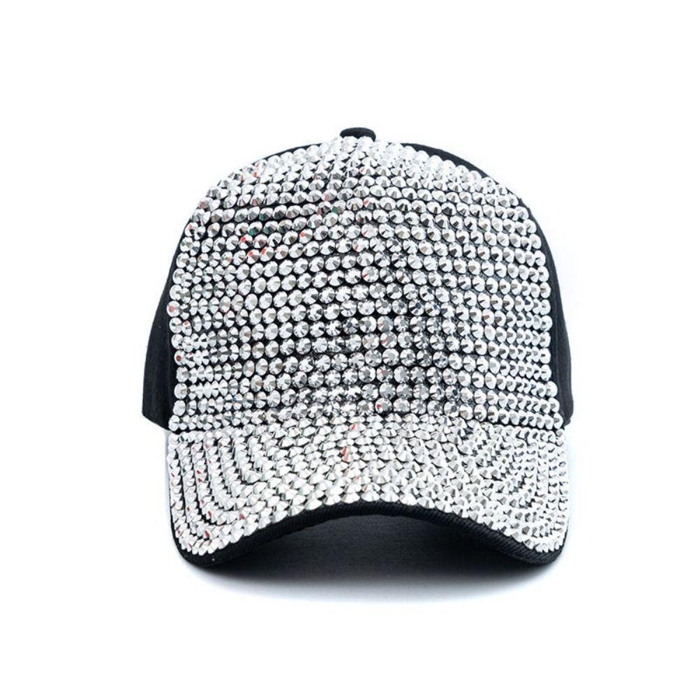 Breathable Rhinestones Baseball Caps Adjustable Sunscreen Hats Luxury Sun Hat  For Women Girls