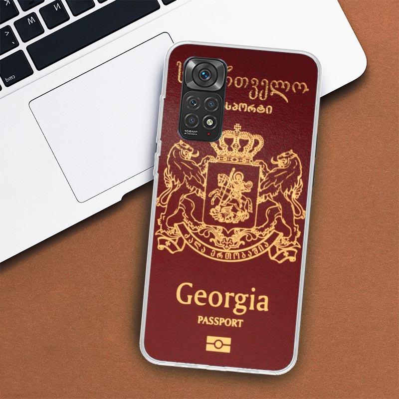 Чехол для телефона с флагом Грузии для Xiaomi Redmi Note 13 12 12S 11 11S 10 10S 9 9S 11T 11E Pro Plus 8 8T 7 + чехол