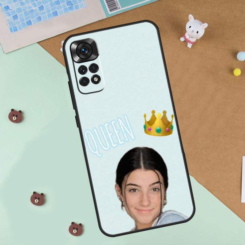 Charli D'Amelio Case For Xiaomi Redmi Note 13 12 11 9 10 14 Pro 10S 11S 12S Cover For Redmi 13C 10C 12C 14C