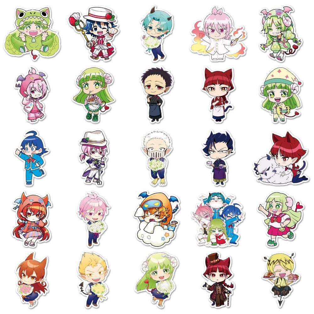 50 шт. Аниме Добро пожаловать в школу демонов! Ирума-кун Наклейки-граффити Чемодан Кружка для воды Гитара Мобильный телефон Декоративные наклейки